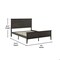 Flash Furniture Fiona Dark Gray Queen Size Solid Wood Platform Bed Frame w/Headboard, Footboard, and Slatted Bottom MG-0900-29-QB-DKGRY-GG - alternate 7